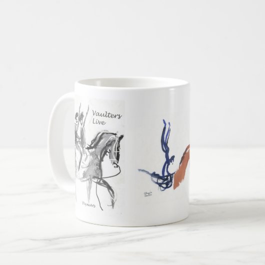 Tasse für ReiterVaulters (Vorderseite Links)