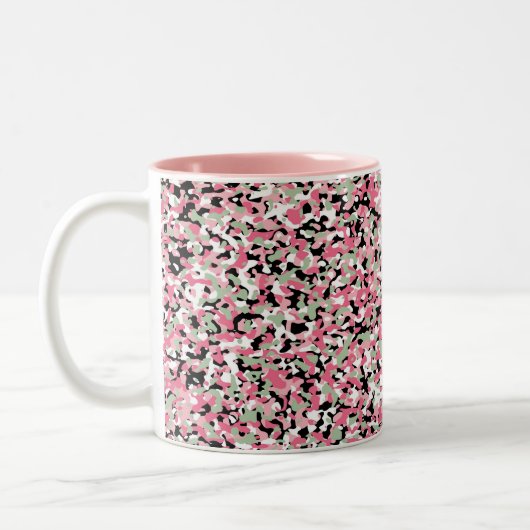 Tasse für rosa und grüne Camouflage (Links)