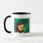 Tasse für rote und grüne Hunde (Links)
