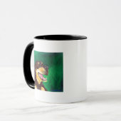 Tasse für rote und grüne Hunde (Vorderseite Links)