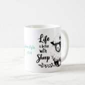Tasse für Schafe: Das Leben auf dem Bauernhof ist  (VorderseiteRechts)