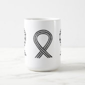 Tasse für Schwarz und Weiß (Mittel)