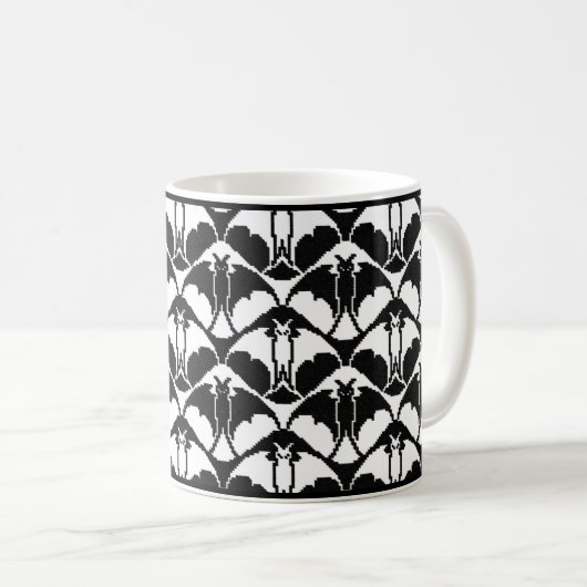 Tasse für Schwarz-Weiß-Kaffee (VorderseiteRechts)