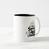 Tasse für Schwarz-Weiß-Kaffee mit Angebot (VorderseiteRechts)
