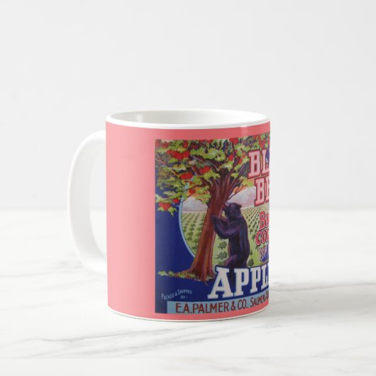 Tasse für Schwarzbäräpfel (Vorderseite Links)