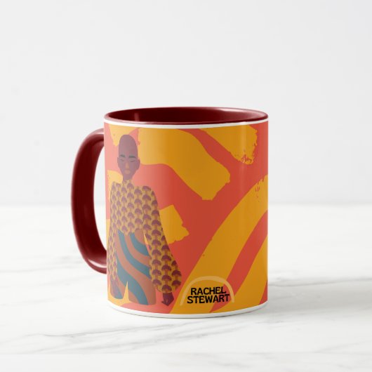 Tasse für Schwarzer Glamour (Vorderseite Links)