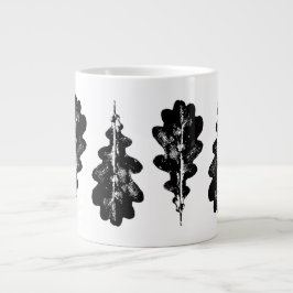 Tasse für Schwarzweiß-Eichenblättern
