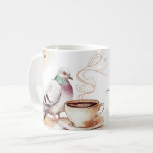 Tasse für Sippin-Kaffee und Watching-Tauben (Vorderseite Links)