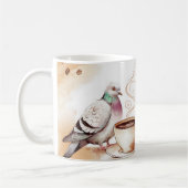 Tasse für Sippin-Kaffee und Watching-Tauben (Links)
