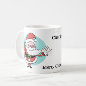 Tasse für Sondertexte von Santa & Mrs. Claus (Vorderseite Links)