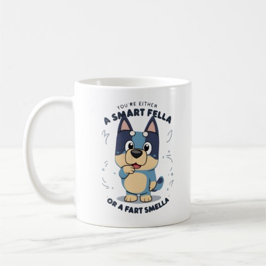 Tasse für spielende Hunde - Smart Fella oder Furz  (Links)