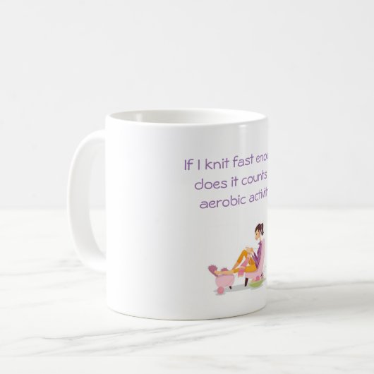 Tasse für Stricker (Vorderseite Links)