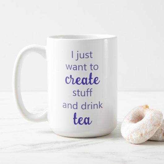 Tasse für Stuff und Drink Tee erstellen (Mit Donut)