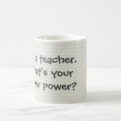 Tasse für Super-Power-Lehrer (Mittel)