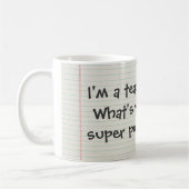 Tasse für Super-Power-Lehrer (Links)