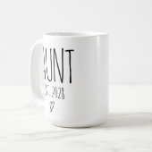 Tasse für Tante & Onkel, Kinderankündigung (Vorderseite Links)