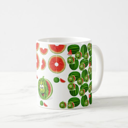 Tasse für Tee aus Wassermelone (VorderseiteRechts)