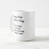 Tasse für Twin Girls zum ersten Muttertag (Vorderseite Links)