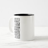 Tasse für vegane Quotes (Vorderseite Links)