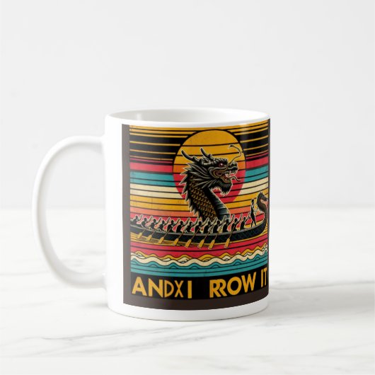 Tasse für Vintage Drachenboote | Dragon Boat RaMug (Links)