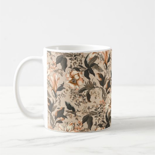 Tasse für Vintages Blumenmuster (Links)