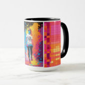Tasse für vollfarbiges Mädchen (VorderseiteRechts)