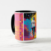 Tasse für vollfarbiges Mädchen (Vorderseite Links)