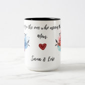 Tasse für Wasserfarben, Flora und Fauna zur Mama (Mittel)