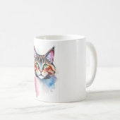 Tasse für Wasserfarben - Künstlerische Felin Lover (VorderseiteRechts)