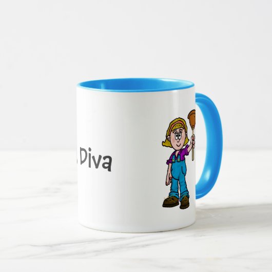 Tasse für weibliche oder weibliche Klempner (Anpas (VorderseiteRechts)