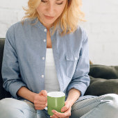 Tasse für weichen grünen Kaffee