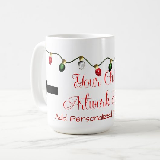 Tasse für Weihnachtsgeschichten Ihres Kindes (Vorderseite Links)