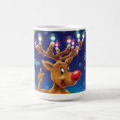 Tasse für Weihnachtskaffee , Rudolph & Lights (Mittel)