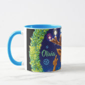 Tasse für Weihnachtskaffee , Rudolph & Lights (Links)