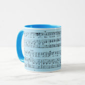 Tasse für Weihnachtsmusik (Vorderseite Links)