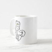 Tasse für Weißes Silkie-Hühnchen (Vorderseite Links)
