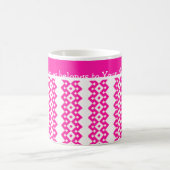 Tasse für Weißkaffee, Candy Pink Geometric (Mittel)