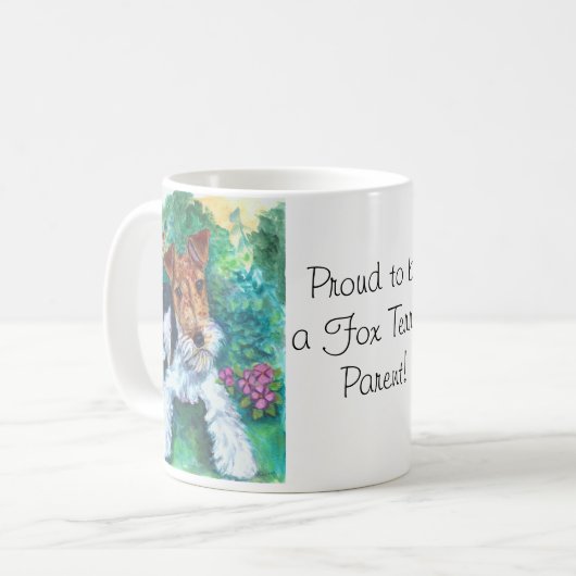 Tasse für Wire Fox Terrier (Vorderseite Links)