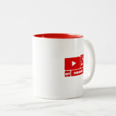 Tasse für Youtube - Youtube-Tasse (VorderseiteRechts)