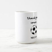 Tasse Fußball-Coach, vielen Dank für Ihr Geschenk  (Mittel)