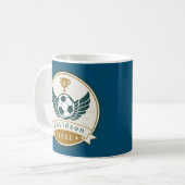 Tasse - Fußball - Personalisiert - Name hinzufügen (Vorderseite Links)