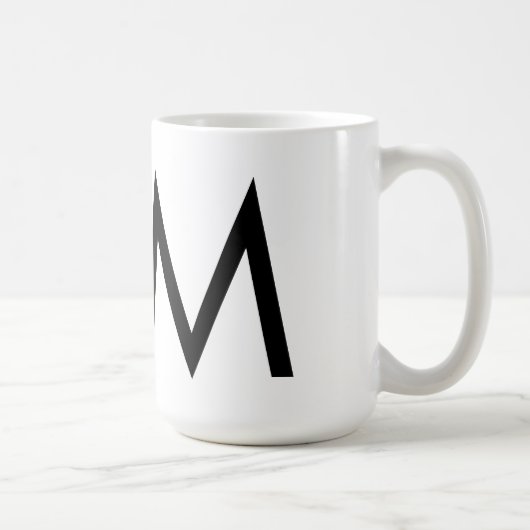 Tasse Futura Typografie-"M" (Rechts)