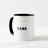 Tasse "Garbage Worker Name" (Vorderseite Links)