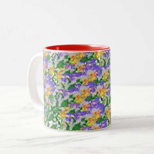 Tasse: Garten der Blume Zweifarbige Tasse (Vorderseite Links)
