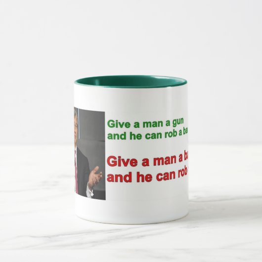 Tasse - geben Sie einem Mann eine Bank ..... (Zentrum)