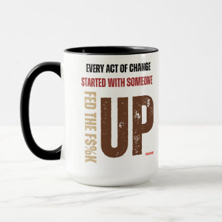 Tasse gefüttert und wieder aufgebaut