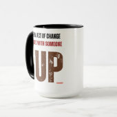 Tasse gefüttert und wieder aufgebaut (Vorderseite Links)