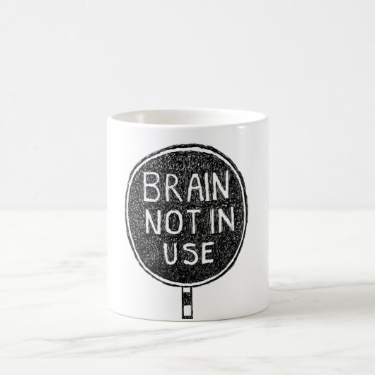 Tasse "Gehirn nicht im Einsatz" (Mittel)