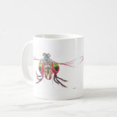 Tasse Geisterbild der Mantis-Garnele (Vorderseite Links)