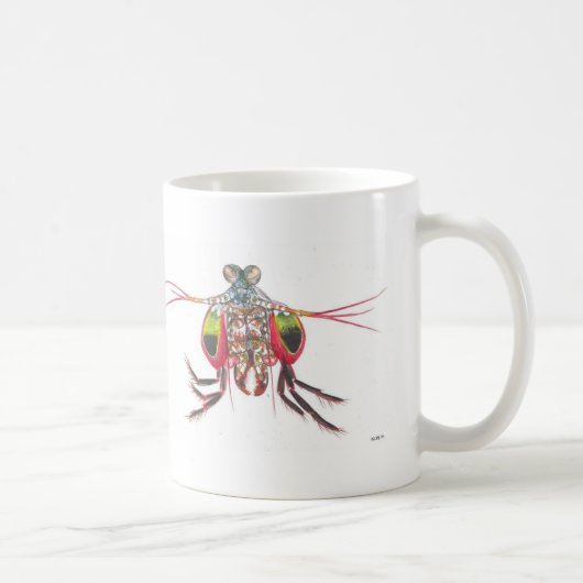 Tasse Geisterbild der Mantis-Garnele (Rechts)
